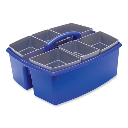 Storex Large Caddy with Sorting Cups, Blue, 2PK 00985U02C